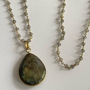 BARONI Labradorite Pendant Necklace